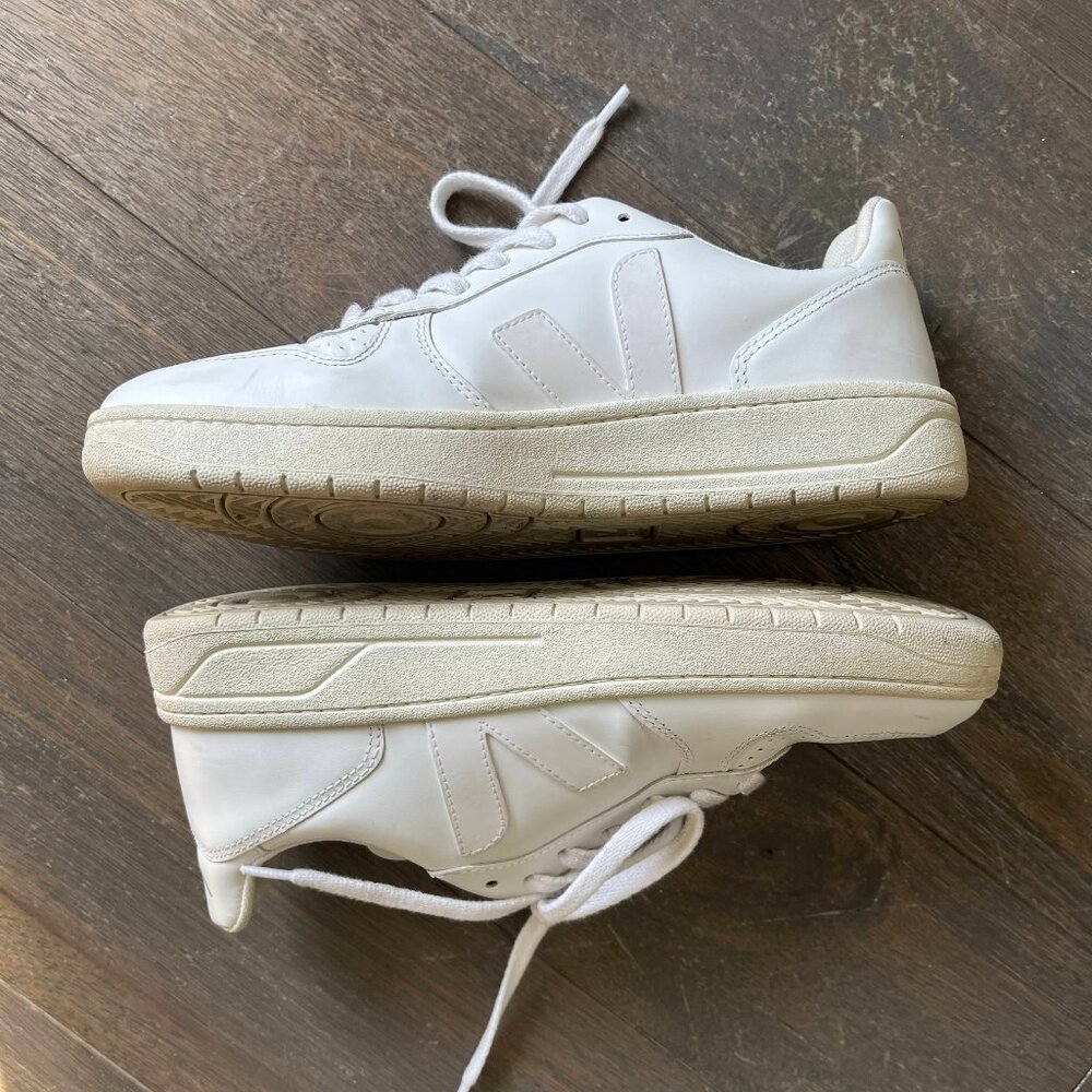 Women's Veja V-10 Full White Leather